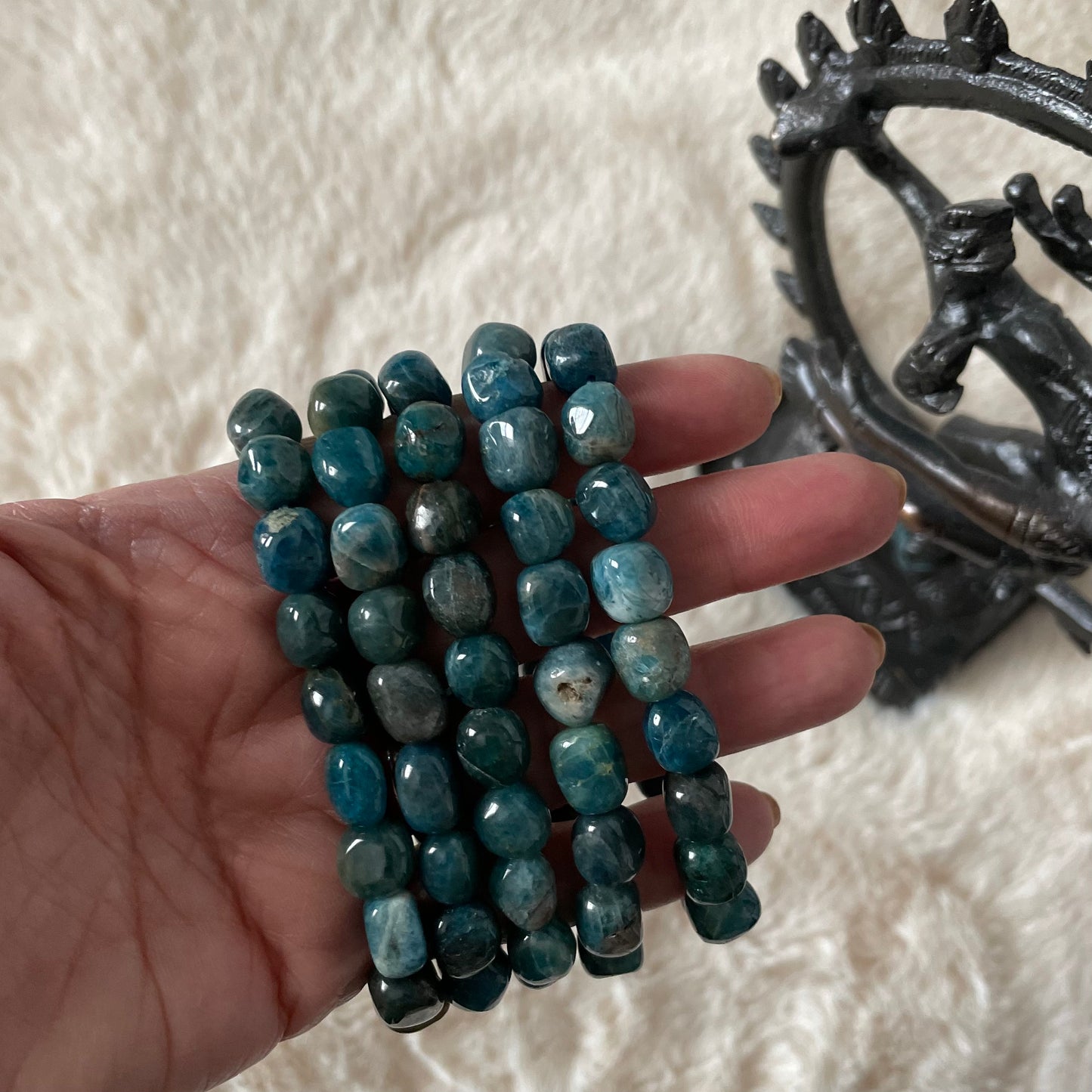 Apatite Beaded Stretch Bracelet - Executive Gypsy