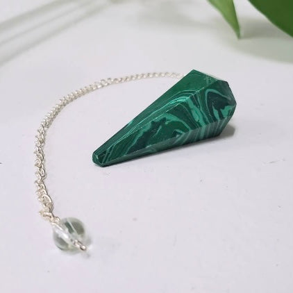 Malachite Crystal Pendulum - Executive Gypsy