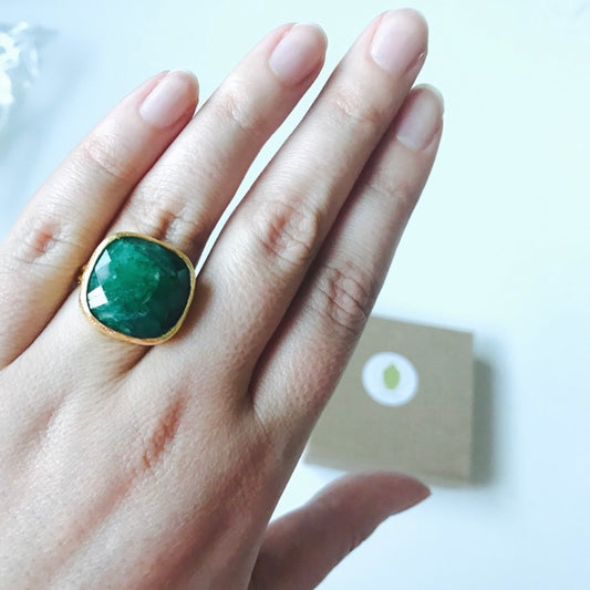 Natural Emerald Ring - Executive Gypsy