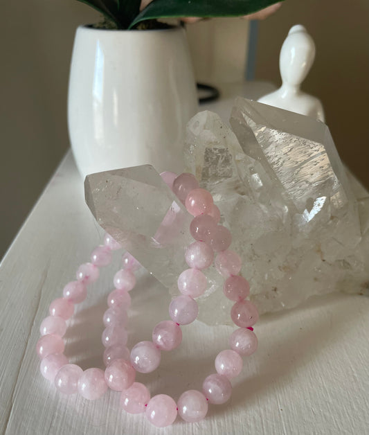 Rose Quartz Stretch Bracelet - Executive Gypsy