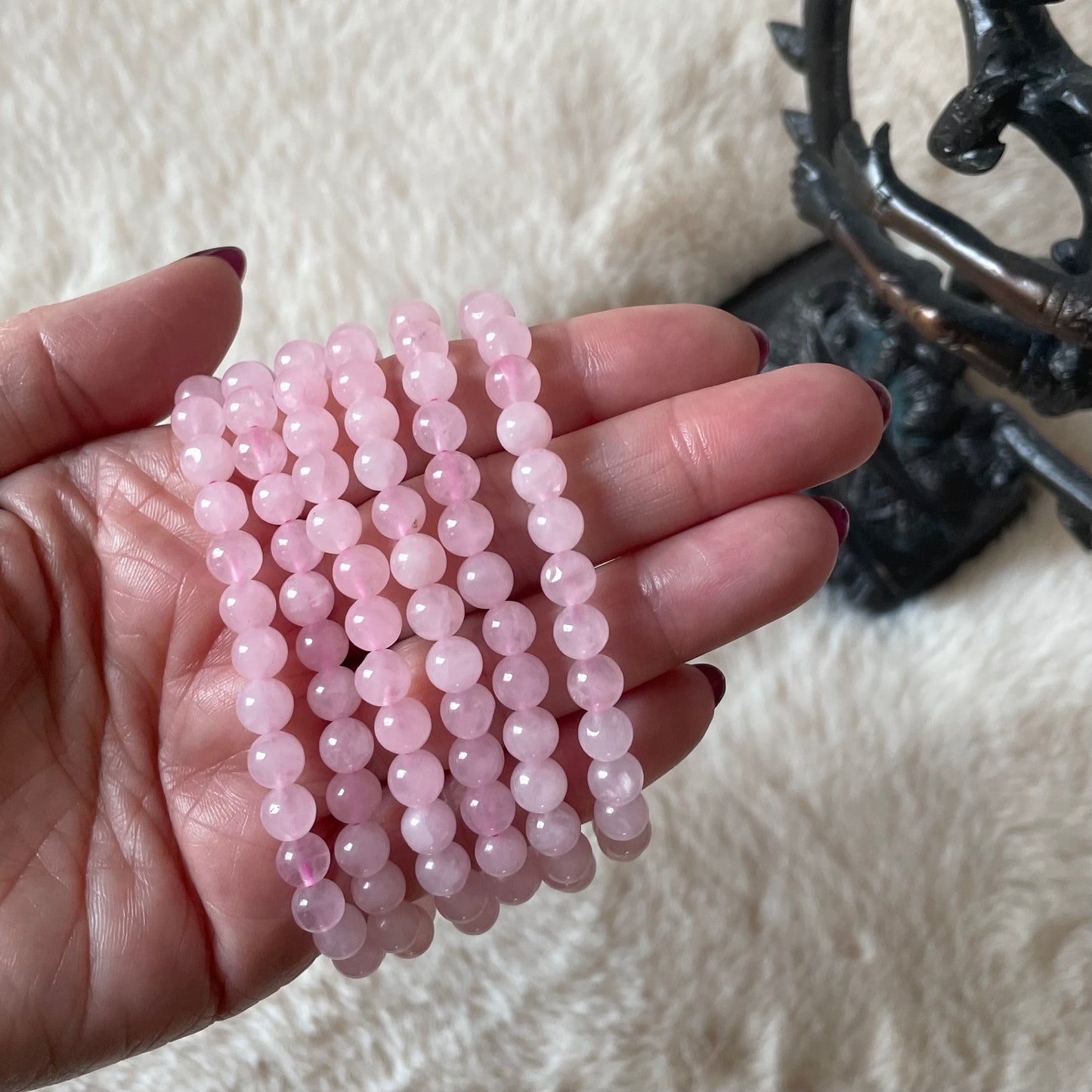 Rose Quartz Stretch Bracelet - Executive Gypsy