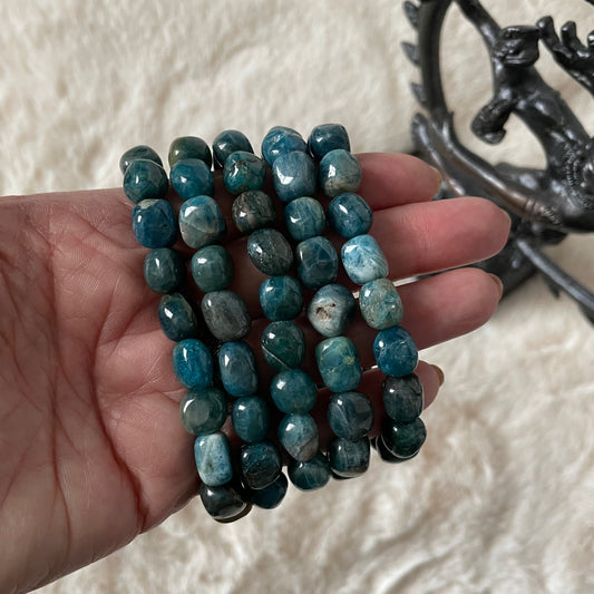 Apatite Beaded Stretch Bracelet - Executive Gypsy