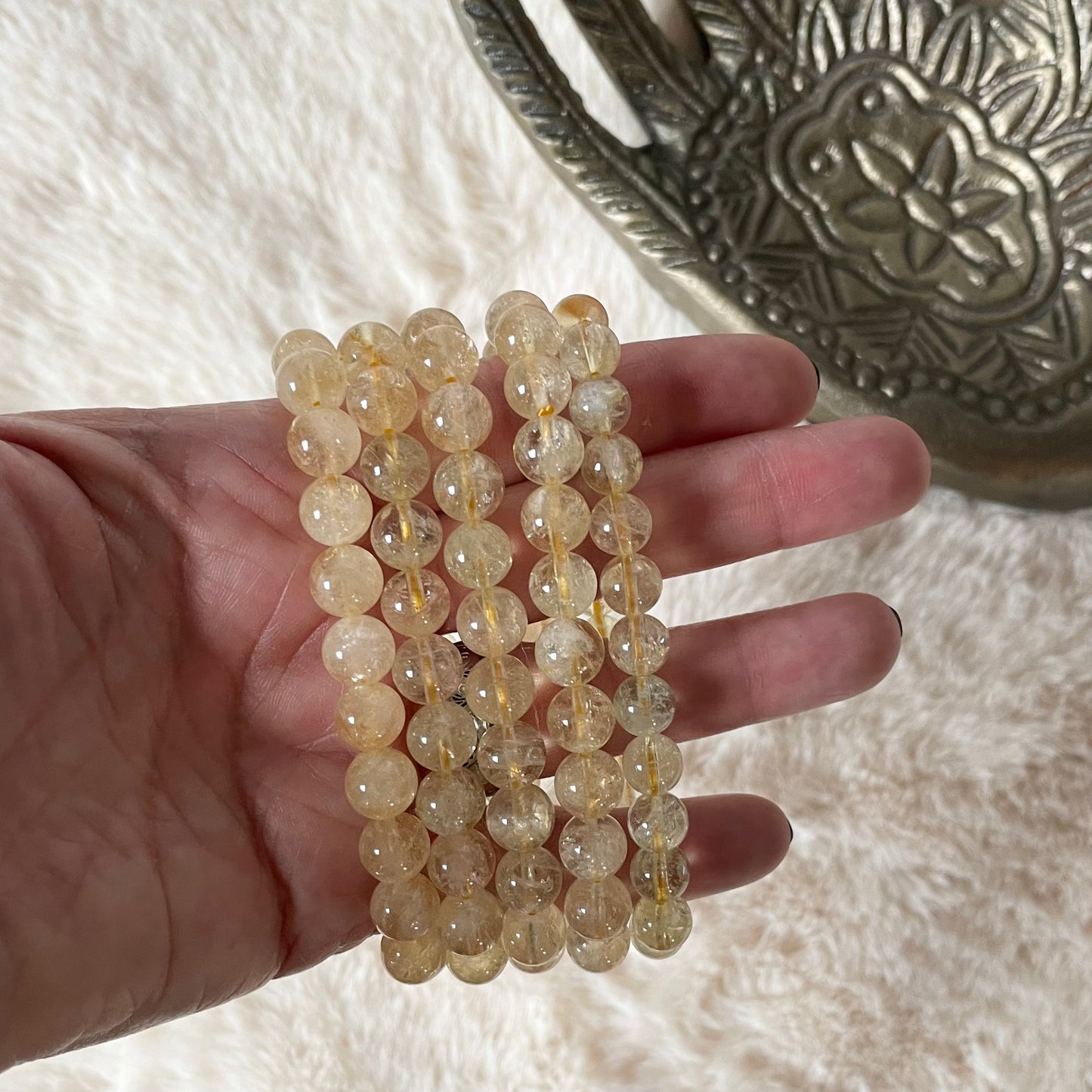 Natural Citrine Stretch Bracelet - Executive Gypsy