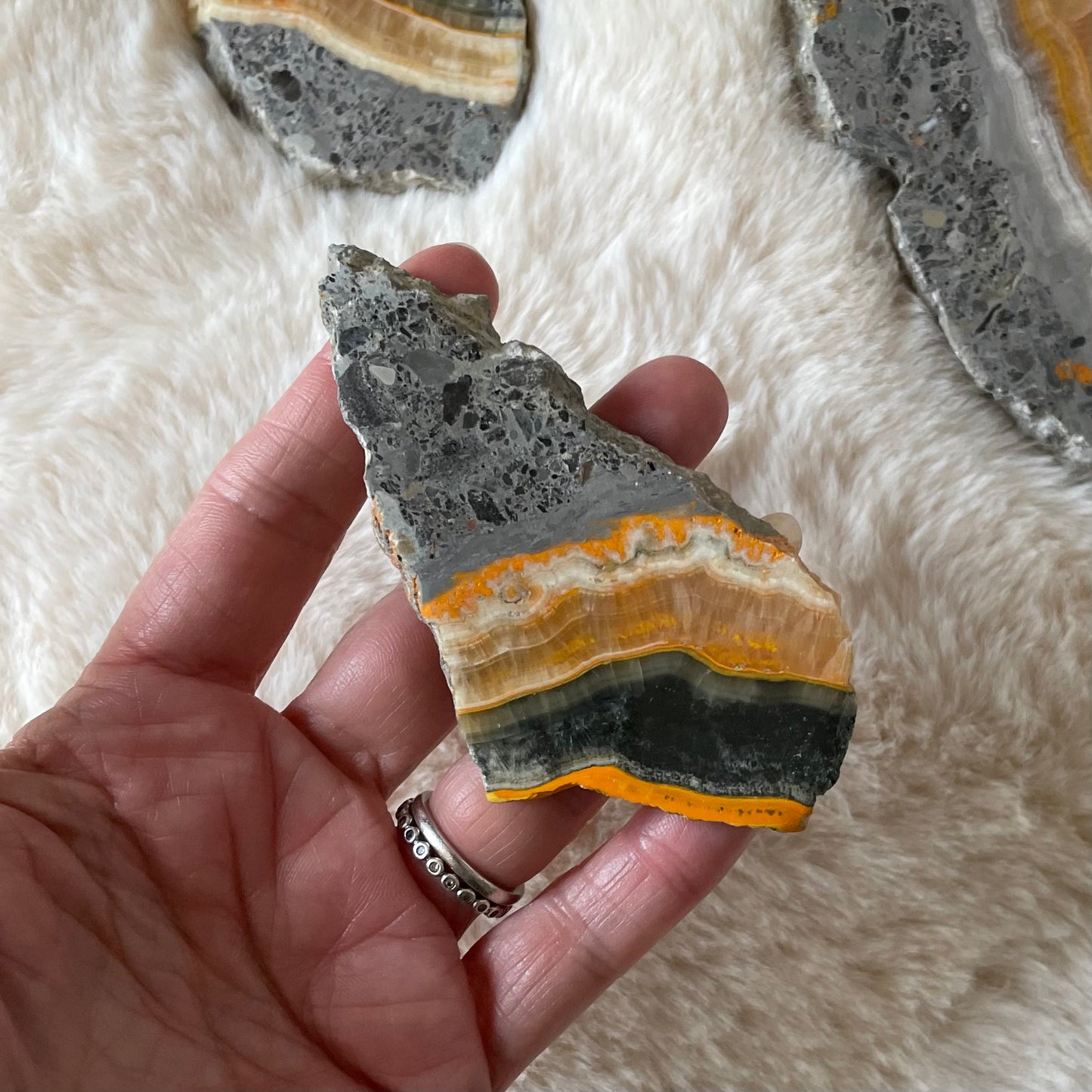 Natural Bumblebee Jasper Slab - Executive Gypsy