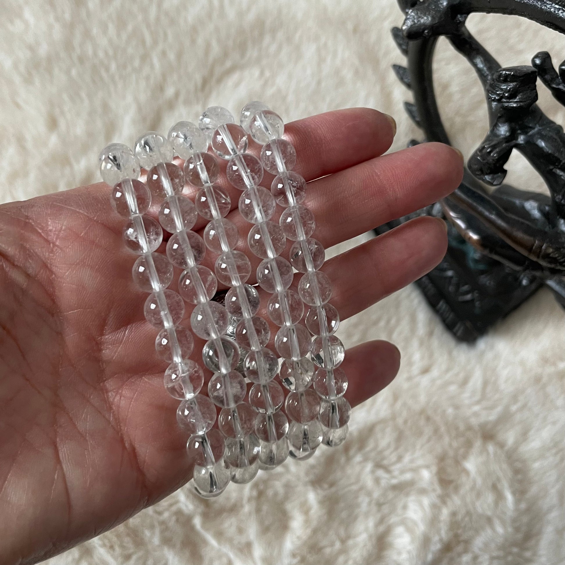 Clear Quartz Stretch Bracelet - Executive Gypsy