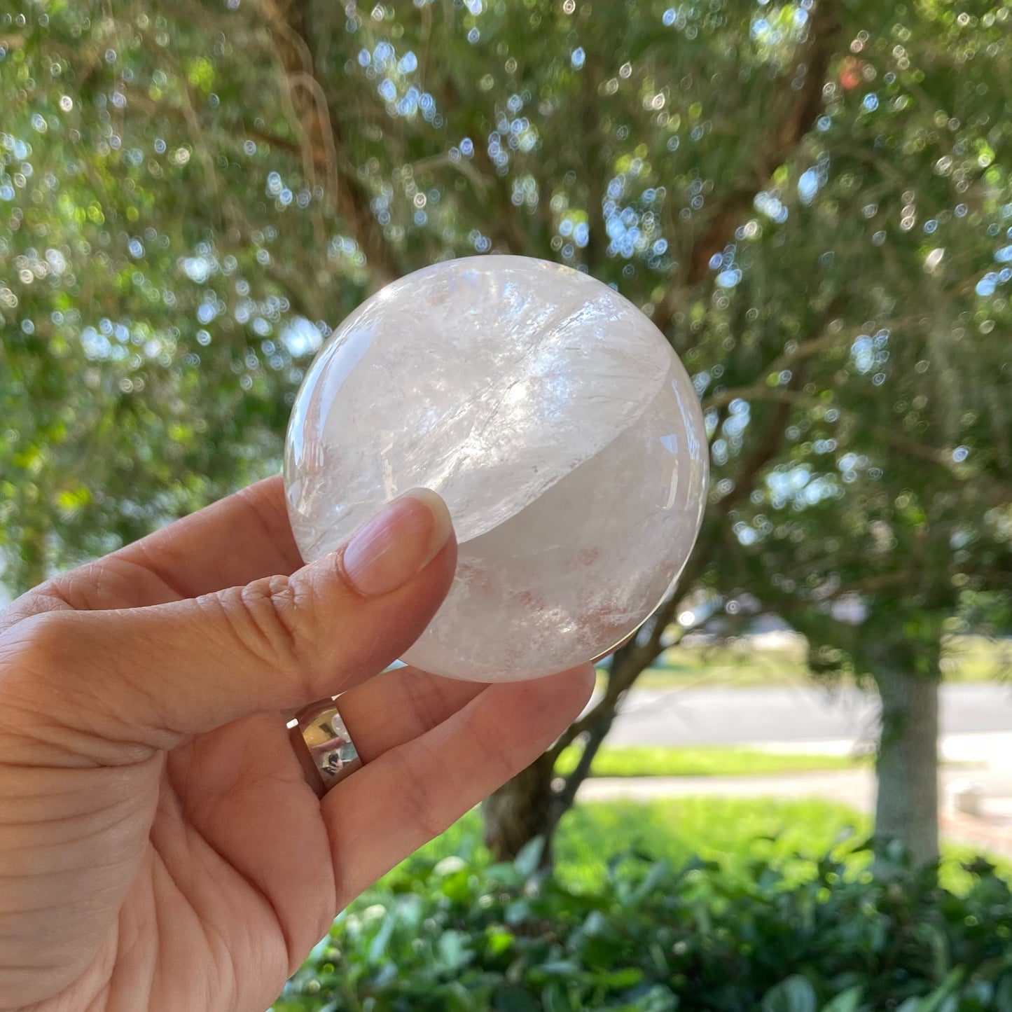 Clear Quartz Sphere - Executive Gypsy