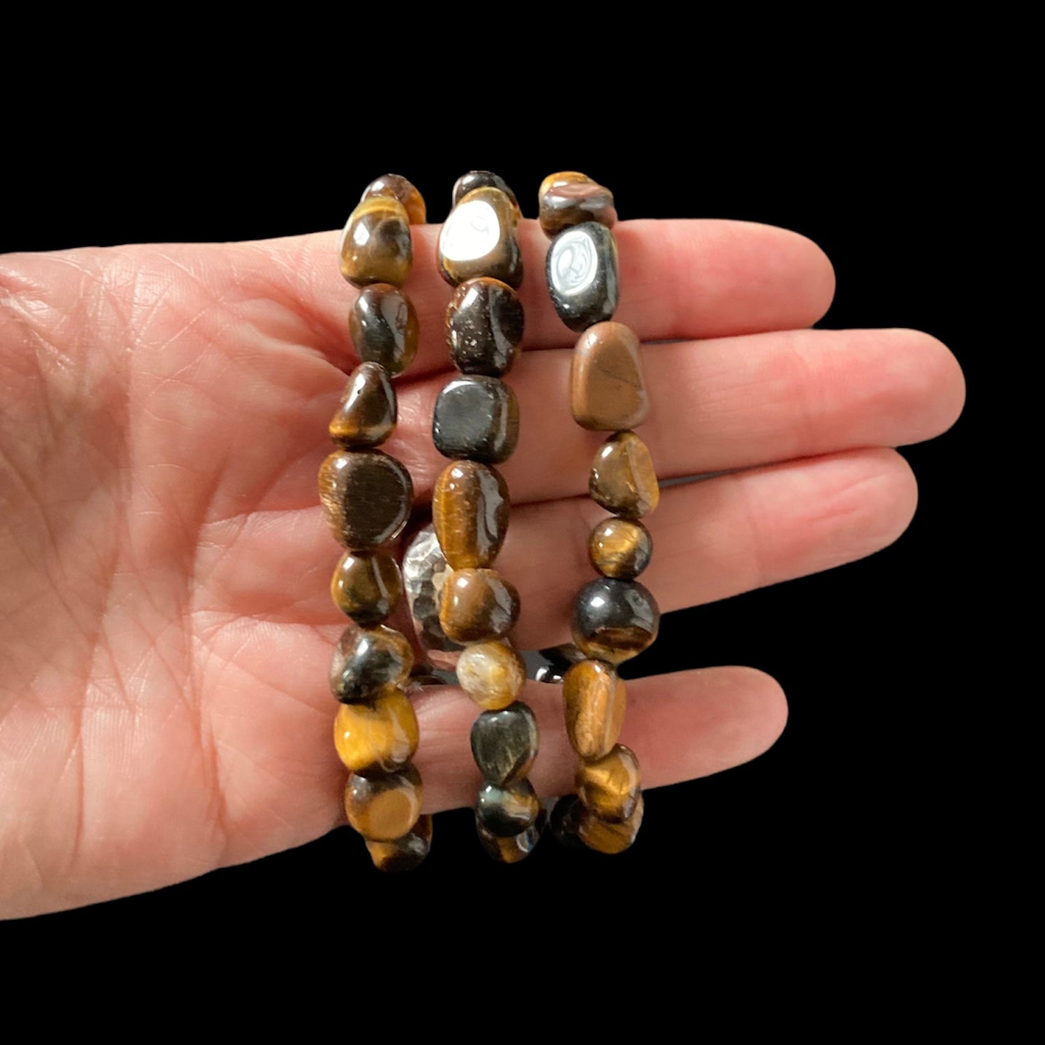 Tiger's eye stretch bracelets