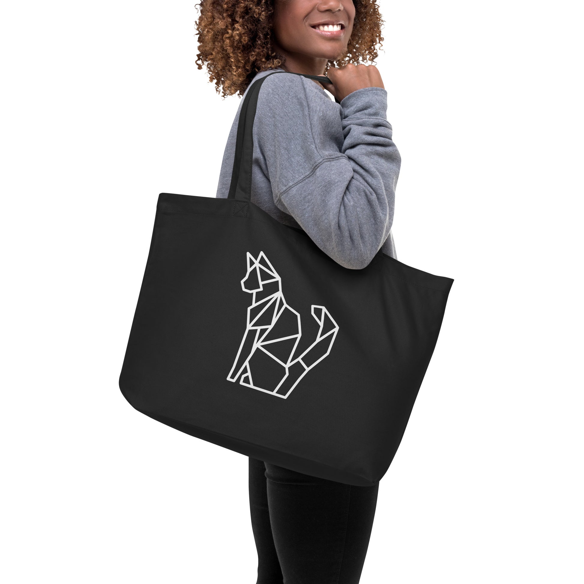 Geo Cat large organic tote bag - Executive Gypsy