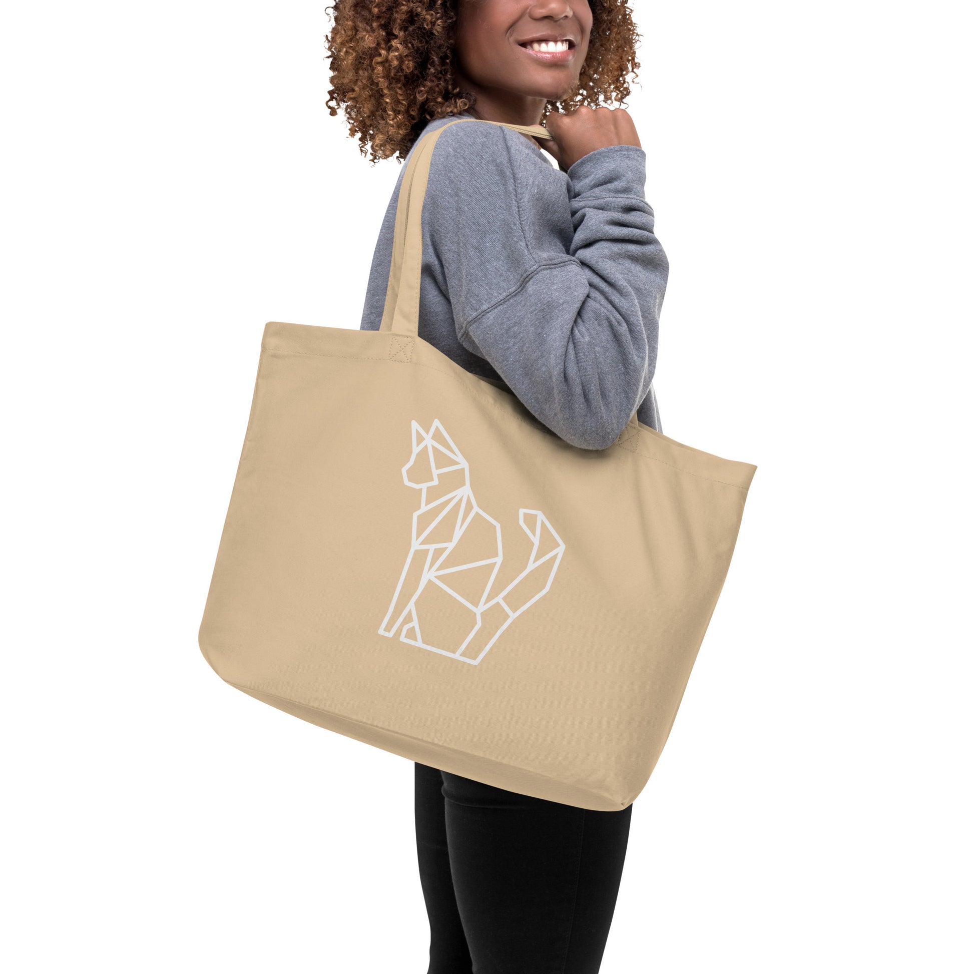 Geo Cat large organic tote bag - Executive Gypsy