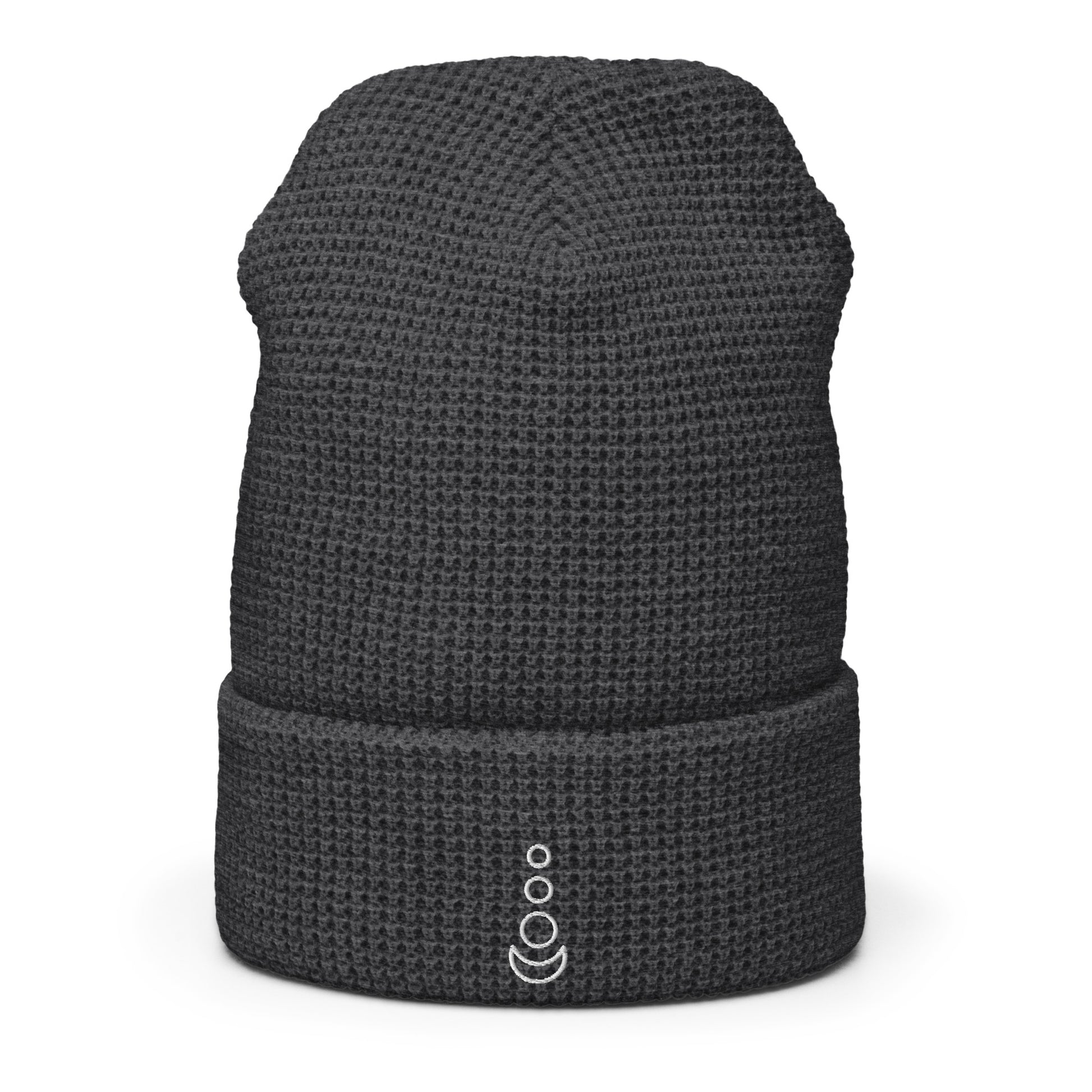 Moon Embroidered Waffle beanie - Executive Gypsy